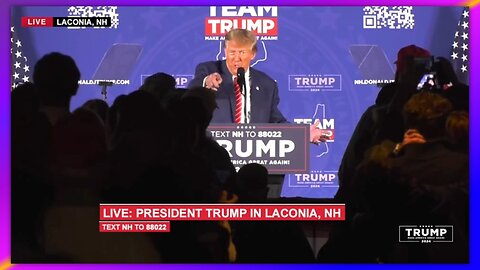 PRESIDENT TRUMP IN LACONIA, NH - JANUARY 22, 2024