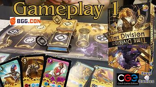 Time Division - Gameplay 1 | CGE Icons Dueling Card Game, 3 Sets in 1 Box | BGG Con 23