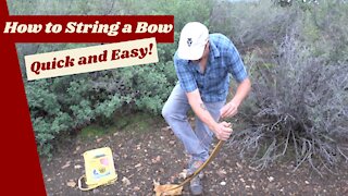 How To String a Primitive Bow