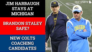 NFL Head Coaching Latest: Jim Harbaugh, Brandon Staley, Colts Head Coach Search