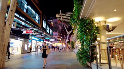 Night Walk in Brisbane City | AUSTRALIA