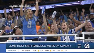 Lions host San Francisco 49ers on Sunday