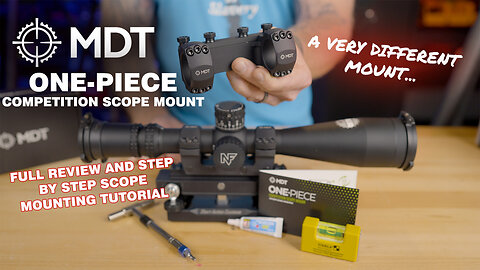 MDT One Piece Competition Scope Mount - A Very Different Mount + Step By Step Install Instructions