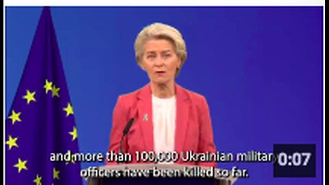 Ursula von der Leyen - more than 100,000 Ukrainian military deaths