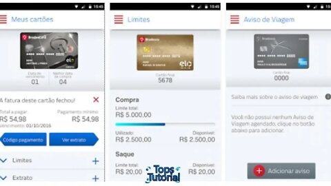 App Bradesco Cartões