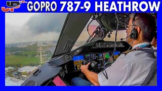 BOEING 787 Landing on 27L at London Heathrow | GoPro Cockpit + Pilotsview