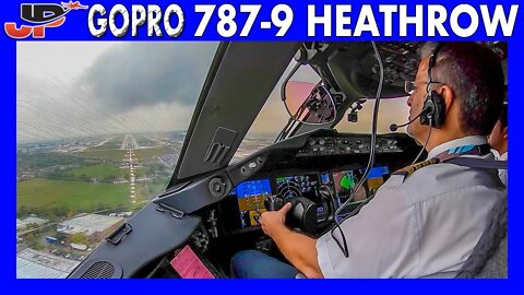 BOEING 787 Landing on 27L at London Heathrow | GoPro Cockpit + Pilotsview