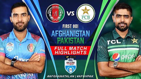 Pak vs afg 1st oddi highlights 2023
