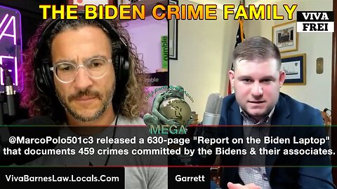 @MarcoPolo501c3 released a 630-page "Report on the Biden Laptop" that documents 459 crimes committed by the Bidens & their associates.