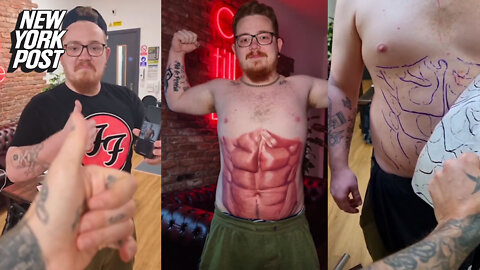 Tattoo artist will give you six-pack abs in two days