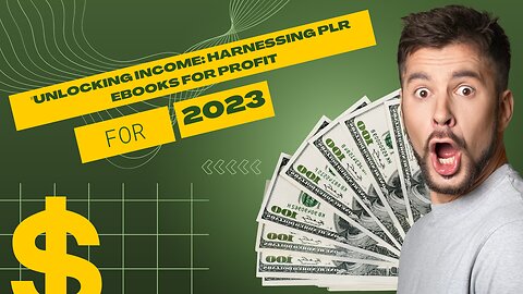 Unlocking Income: Harnessing PLR Ebooks for Profit