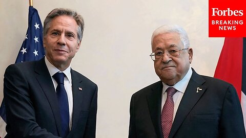 BREAKING NEWS- Secretary Of State Antony Blinken Meets With Palestinian Officials