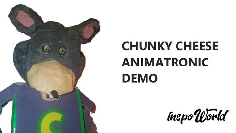 Official Chunky Cheese Animatronic Demo ! (Handcrafted real chuck e cheese animatronic)