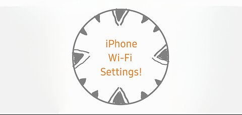 iPhone Wi-Fi settings