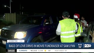 Bags of Love drive-in movie fundraiser at Sam Lynn