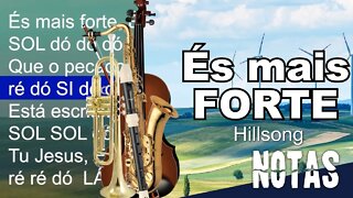 És mais forte - Hillsong - Cifra melódica (C, Eb e Bb)