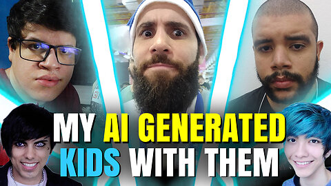 What would my kids look like? | My AI generated kids with Games Eduuu, Luan Gameplay and Smzinho