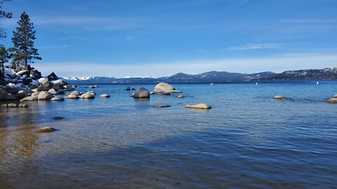 Beautiful Lake Tahoe. But How COLD is that water? #shorts