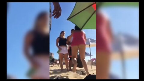 Naked fight on Goa beach