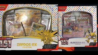 Zapdos and Alakazam EX Collection box