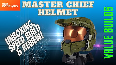 Mega Construx - Halo Infinite Master Chief Helmet (Unbox, Speed Build & Review)