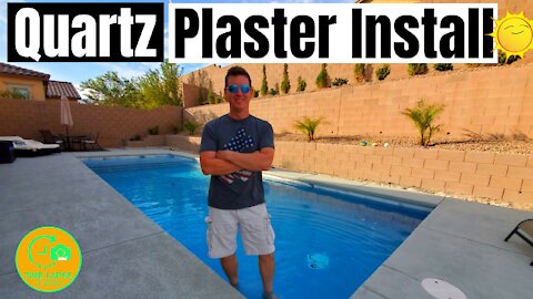 POOL PLASTER INSTALLATION - QUARTZ CARIBBEAN BLUE - HOW TO