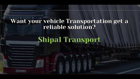 Easy and Affordable Transportation solution | ShipA1Transport@shipA1392