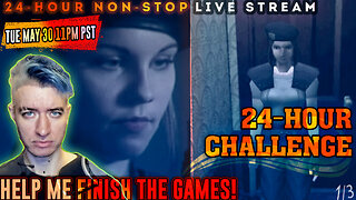 24-Hour Live Stream Playing RESIDENT EVIL 1 & 2 on PS1 | Can We Finish Both Games in 24 Hours? | 1/3