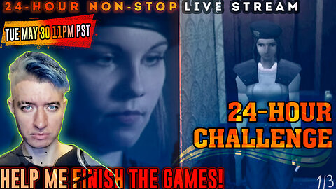 24-Hour Live Stream Playing RESIDENT EVIL 1 & 2 on PS1 | Can We Finish Both Games in 24 Hours? | 1/3