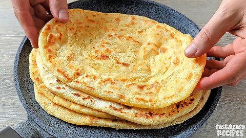 Delicious Bread For Breakfast, if you have FLOUR, BUTTER, POTATOES at home!