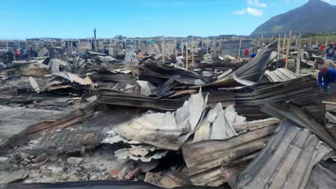 WATCH: Masiphumelele Residents Rebuild After 600 Shacks Were Destroyed In A Fire