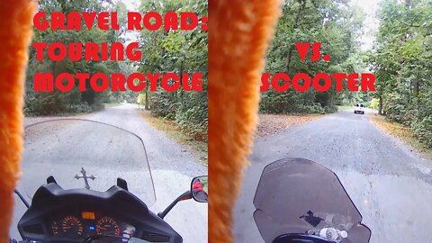 Pondering the meaning of life / handling differences between touring motorcycle and scooter