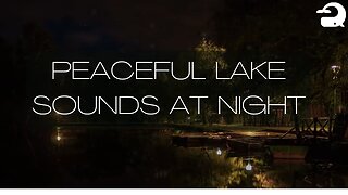 Peaceful Lake Sounds at Night | Frogs, Crickets, Owls, Nature Sounds - Relaxing Sleep | 수면 ASMR