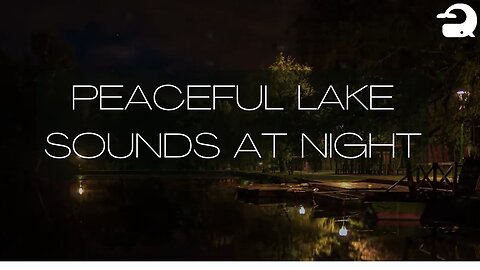 Peaceful Lake Sounds at Night | Frogs, Crickets, Owls, Nature Sounds - Relaxing Sleep | 수면 ASMR