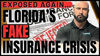 Florida's FAKE Insurance Crisis Exposed...Again I The Patrick Carr Show