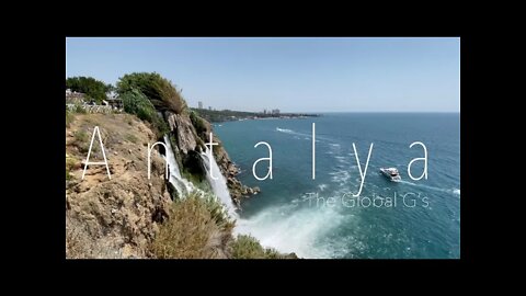 Turkey Huge Waterfall in Antalya (Düden Falls)