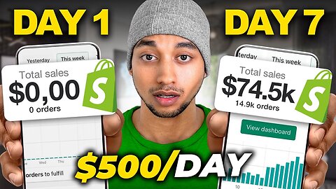 How i made 500$ in 1 day through Shopify Dropshipping