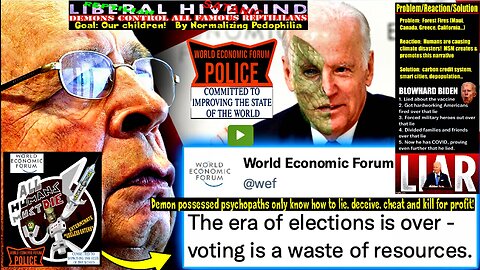 WEF Signs Order Cancelling US Election: Americans Must Be Ruled by Global Elite for Their Own Good