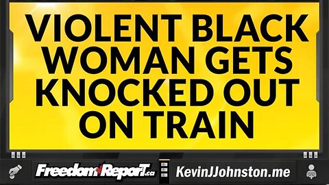 Violent And Vulgar Black Woman Gets Knocked Out On Train.