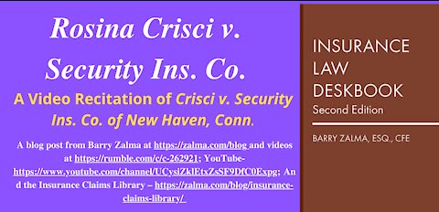 Rosina Crisci v. Security Ins. Co.