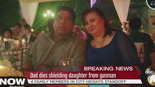 Dad dies shielding daughter from gunman