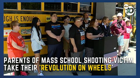Parents of mass school shooting victim take their 'revolution on wheels'
