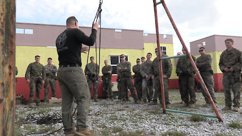 EOTG VBSS course climbing and rappelling techniques