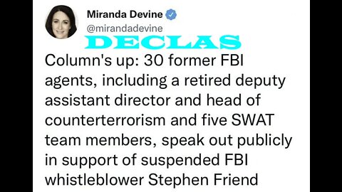 President Trump posts epic meme 30 fbi agents stand with whistleblower Stephen Friend