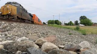 CSX X331 Manifest Mixed Freight Train Part 2 from Sterling, Ohio July 1, 2022