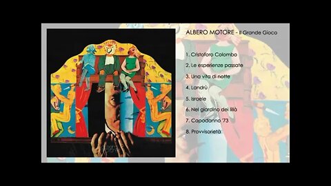 Uma banda progressiva italiana: ALBERO MOTORE (Il grande gioco, 1974, parte 2)