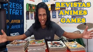 MINHAS REVISTAS DE ANIMES E GAMES