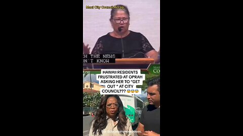 Maui City Residents Ask Why Their Pastor Wasn’t Invited But Oprah Was