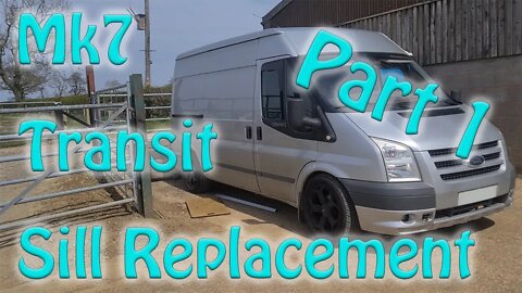 Transit Sill Replacement Part 1 (Rust removal)