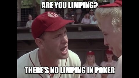 Are there benefits to limping? Limping with AA to trap.